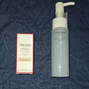 Shiseido White Cleansing Oil and Wrinkle Soothing Eye Cream. Both New.